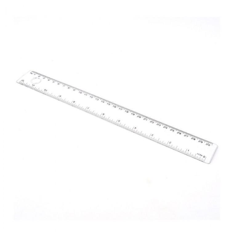 30cm 돋보기 플라스틱자 사무 직선 학생 확대경 눈금 학교 투명 문구 측정
