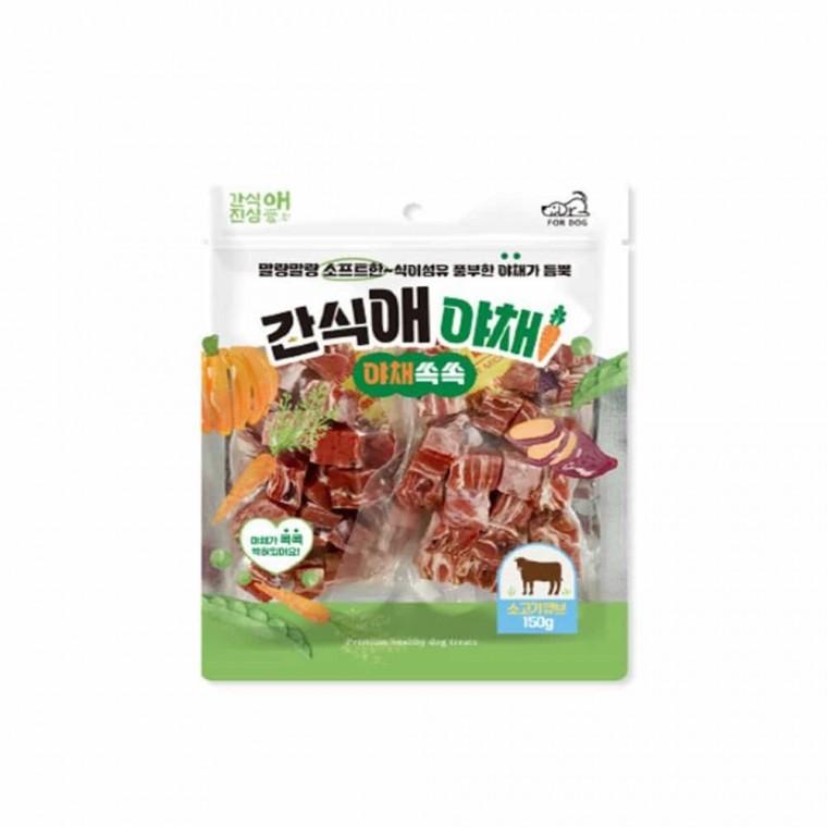강아지 소고기 큐브 간식 강아지고기 강아지간식