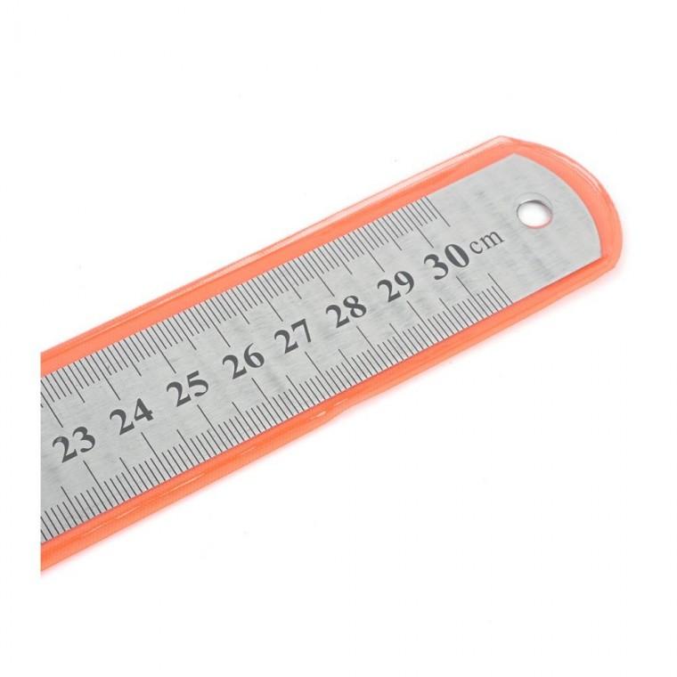 30cm 직자 쇠자 스틸 측정 사무 정밀 목공 눈금 학습 제도 두꺼운
