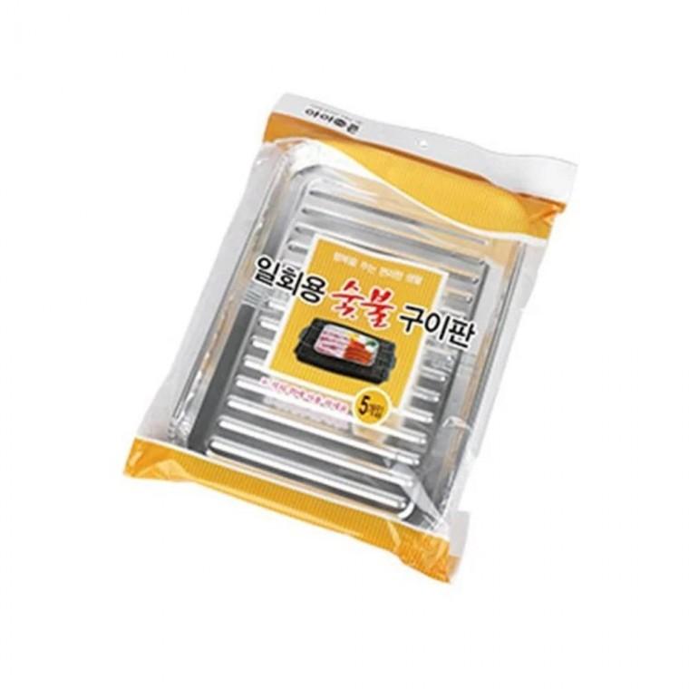 루미나D 직화냄비 34x24cm 5매 캠핑용 숯불 은박불판 캠핑 야외 휴대 여행 피크닉