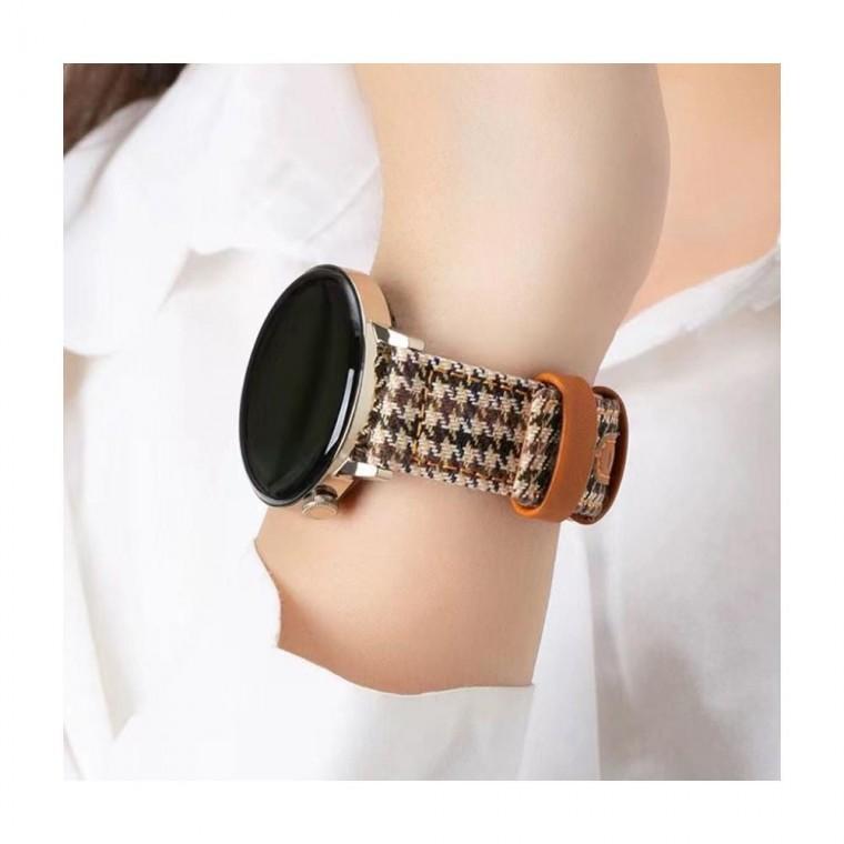 루미나D 스트랩 41mm 45mm용 호환 갤럭시워치3 캔버스 시계줄 전자기기 연결용 휴대