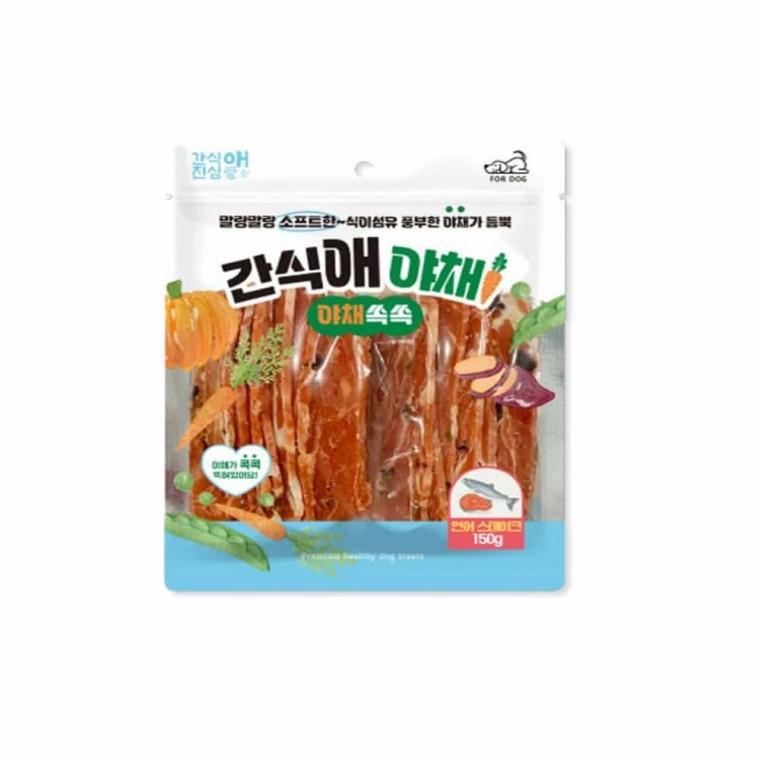 강아지 야채 연어 간식 강아지연어간식 강아지스틱