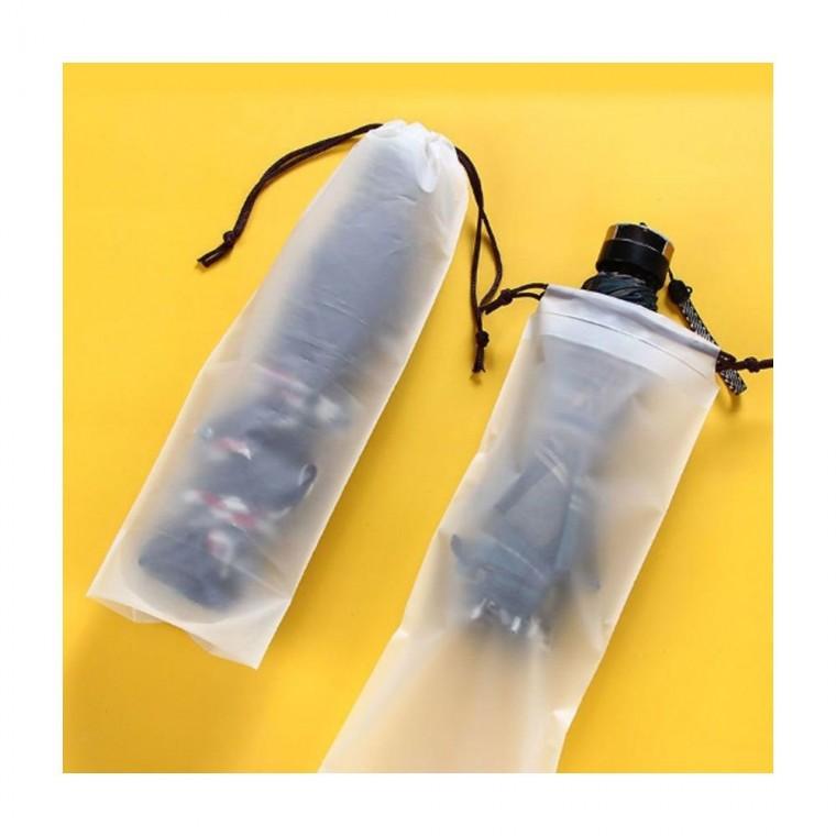 루미나D 파우치 3단 20p 방수 반투명 비닐 우산 커버 휴대 소지품수납