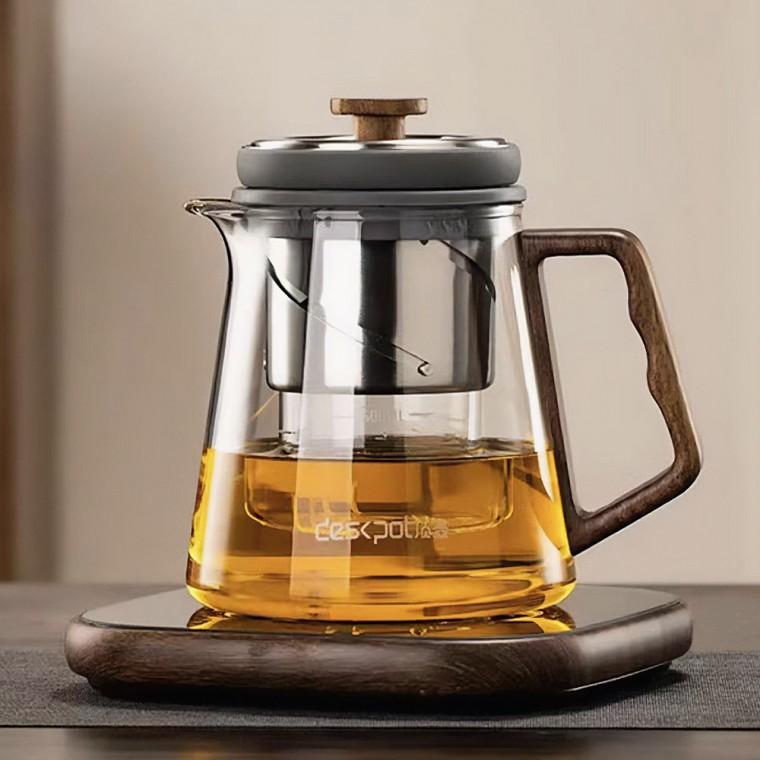 티헤븐 회전 필터 차포트(800ml) 내열유리 티메이커