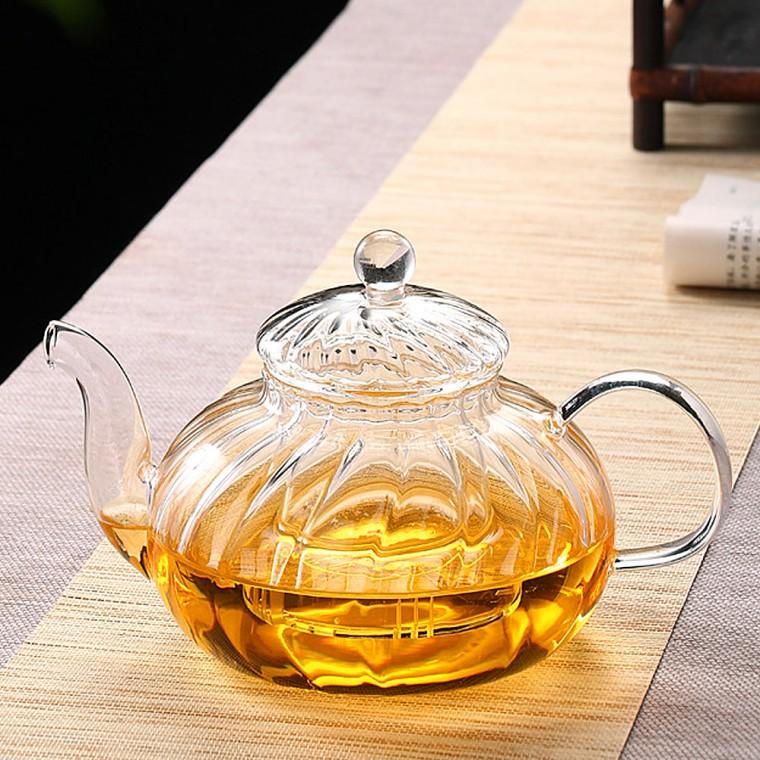 호박 내열유리 티포트 차포트(800ml) 티메이커