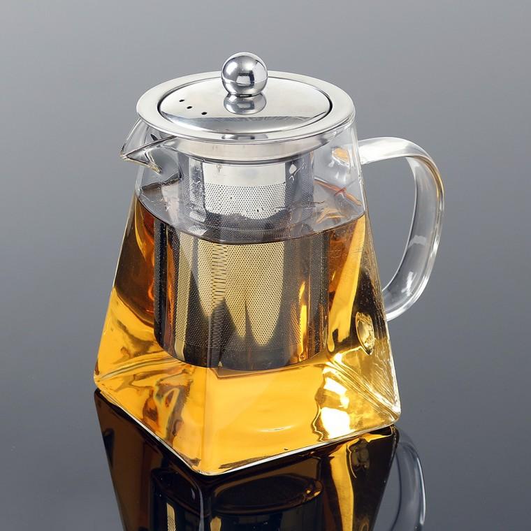 후아티 내열유리 차포트(700ml) 사각 티주전자