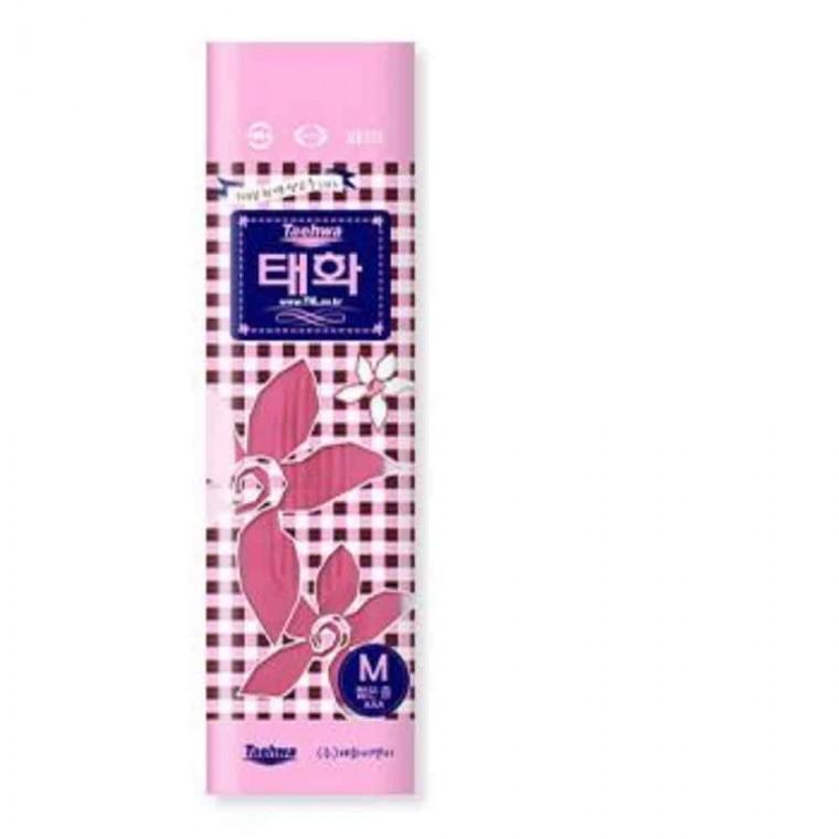 고무장갑 중형 M 탄력고무장갑 핑크고무장갑 짧은중고무장갑 손보호장갑