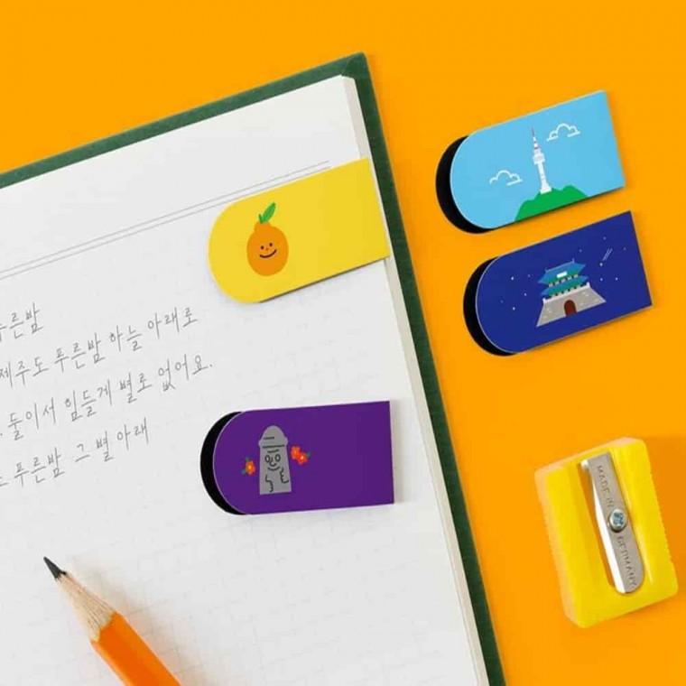 독서클립 독서북마크 독서책갈피 페이지마커 마그네틱 북라인마커