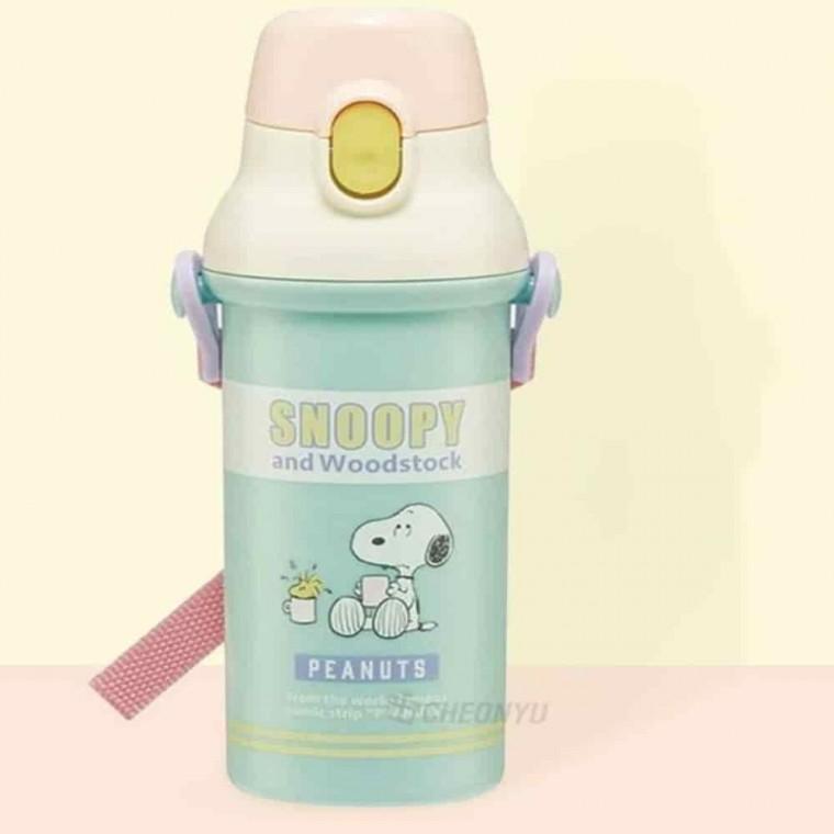 등산물통 등산용물통 등산용물병 캠핑물통 스누피 원터치물통 480ml