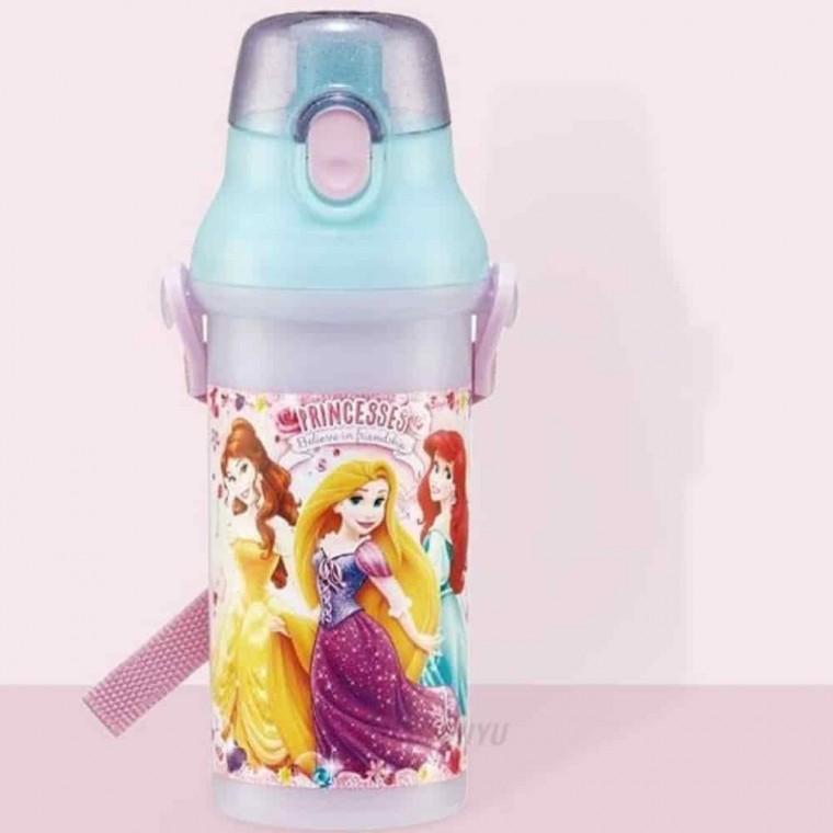 휴대용물통 캐릭터물통 여행용물병 물담는통 프린세스 원터치물통 480ml