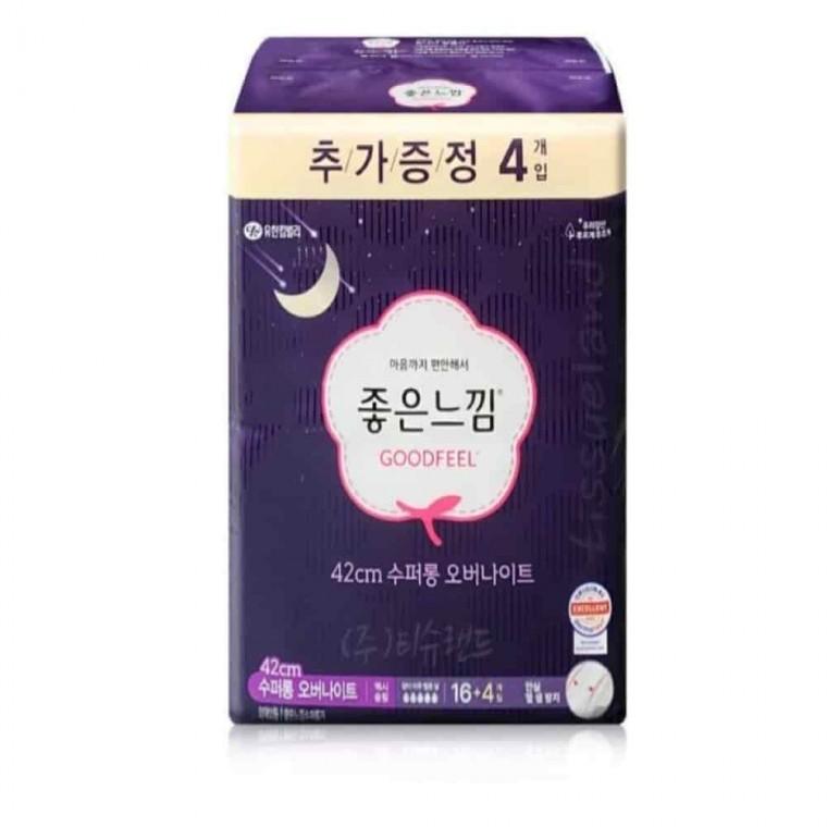개인위생용품 여성생리대 여성위생용품 여성용위생용품 좋은느낌 오버나이트 42cm 20입