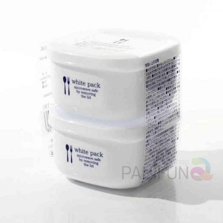 사각 밀폐용기 190ml 2P 냉동밥보관용기 전자레인지밀폐용기 일제밀폐용기 나카야용기 일본반찬용기