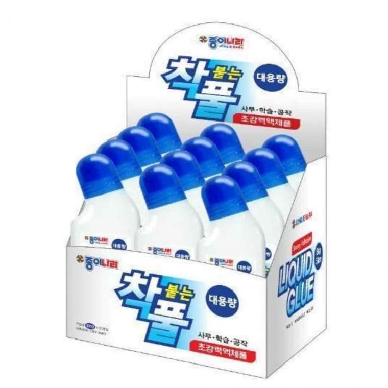 미술놀이재료 만들기재료 학용품 미술재료 착붙는풀 170ml 12개