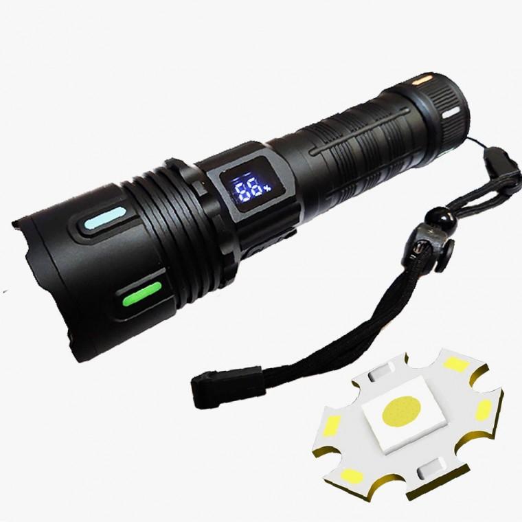 LED 충전 줌 손전등 휴대용후레쉬 등산용후레쉬