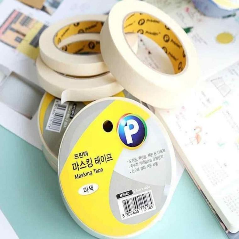 라인테이프 포장테이프 사무용테이프 포장용테이프 마스킹테이프 미색 18mm