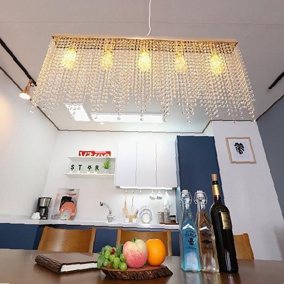 LED 식탁 펜던트조명 5등 전구미포함 샹드리에조명 조명인테리어