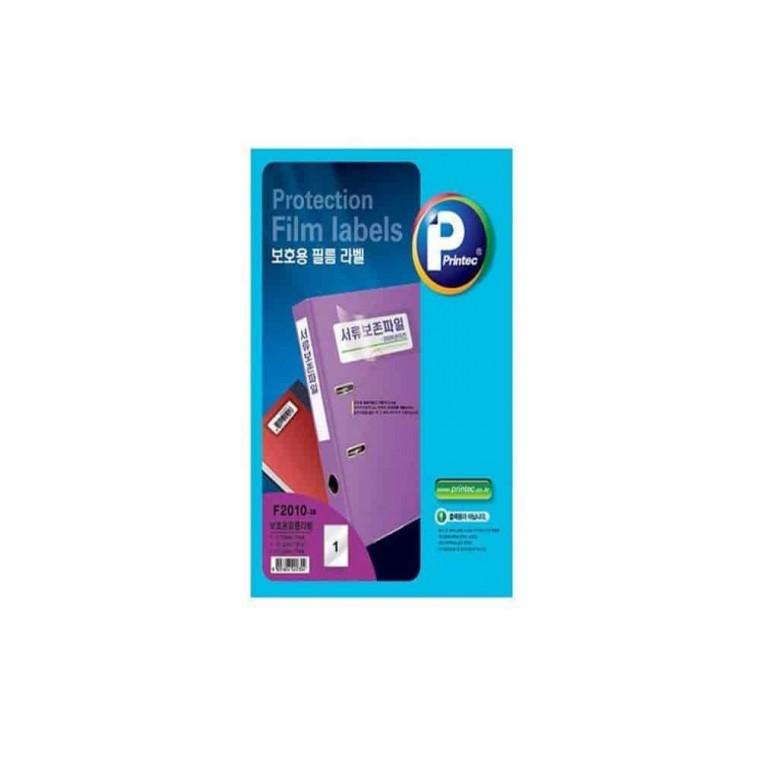 보안라벨 투명필름스티커 라벨키퍼 도서라벨 보호용 필름 1칸 10매