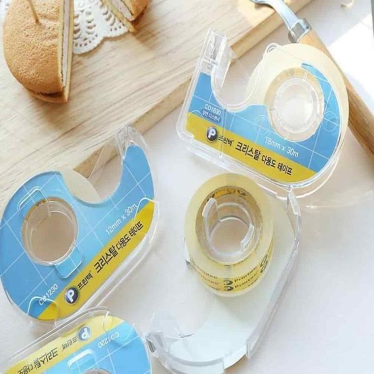 문구용테이프 산업용테이프 포장테이프 사무용테이프 투명테이프 18mm 2개