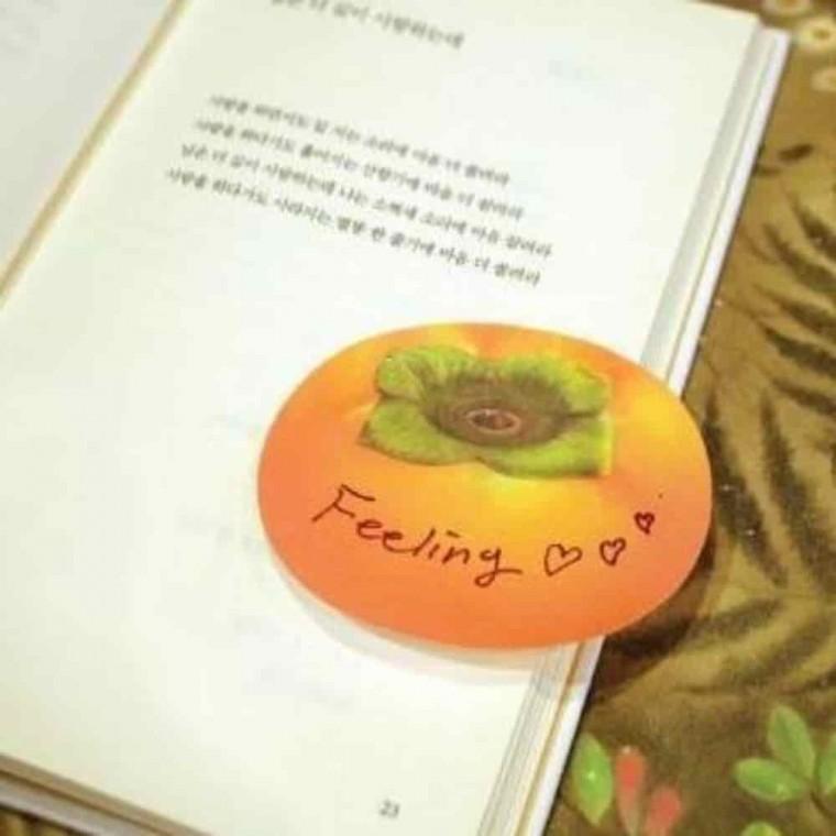 예쁜접착메모지 떡메모지노트 떡메모지 모니터메모 감 메모지