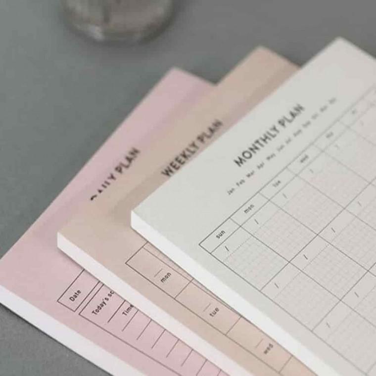 스터디플래너 일일계획표 시간관리노트 월간플래너 플래너 A5