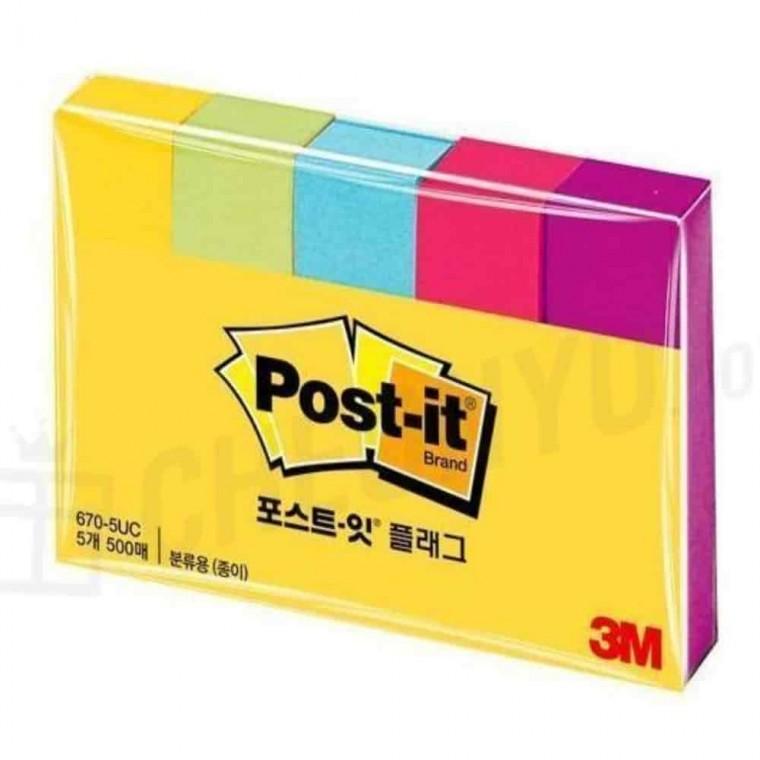 인덱스스티커 색인지 플래그스티커 인덱스플래그 포스트잇 5색 플래그