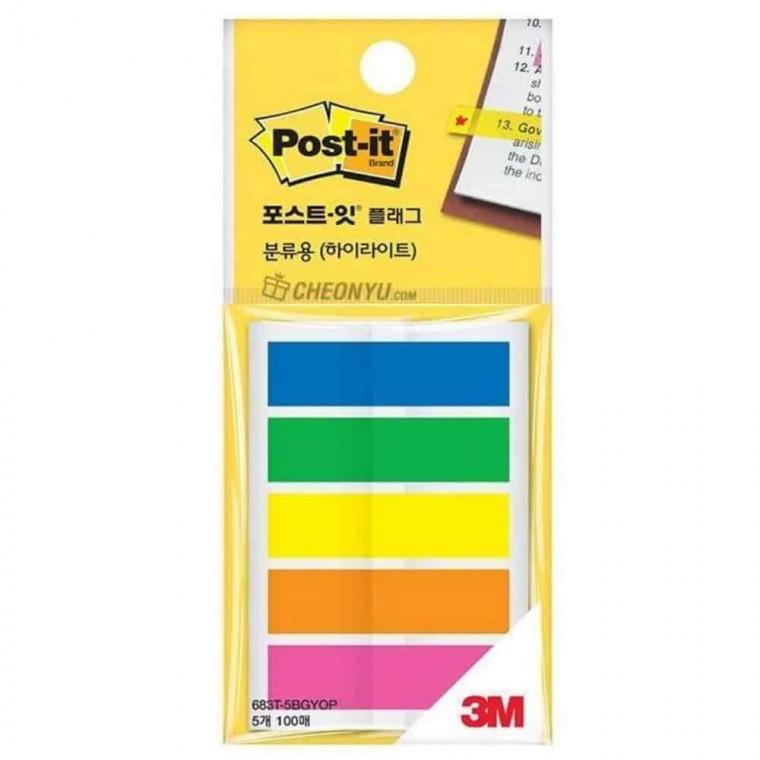 오피스라벨 인덱스라벨지 플래그 인덱스스티커 포스트잇 분류용 하이라이트 5색