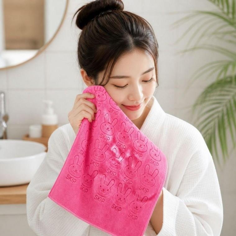극세사 페이스 타올 극세사 수건 세면 타월 파스텔 목욕 욕실 용품