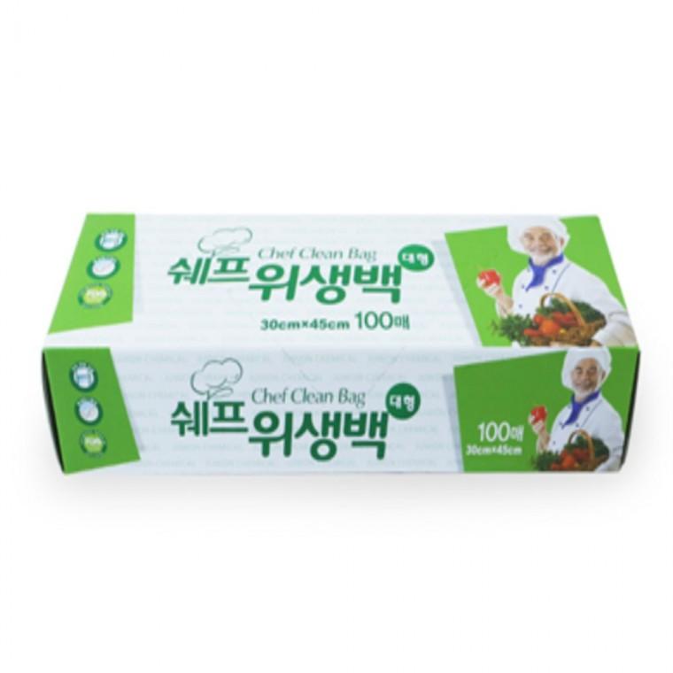위생백 대형 100매 위생비닐 비닐백 일회용비닐팩