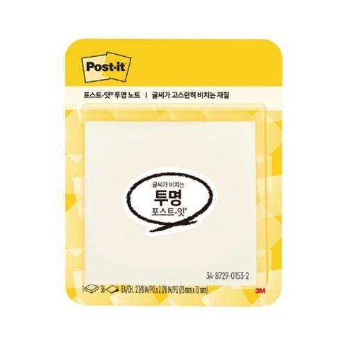 3M 포스트잇 투명노트 600-TRSPT 73x73mm