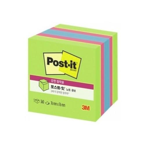3M 강한점착용 포스트잇 노트 큐브 76x76mm