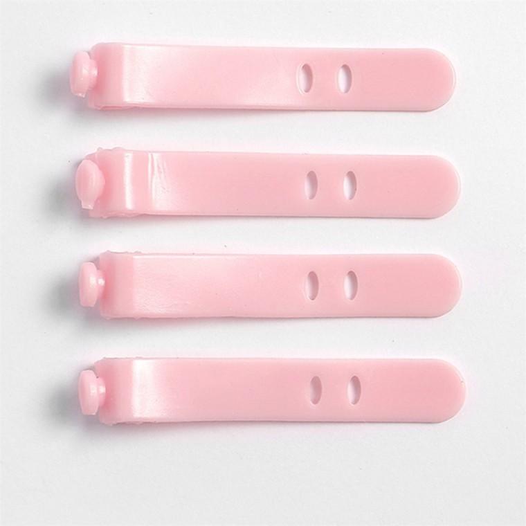 실리콘 케이블타이 4입 다회용실리콘타이
