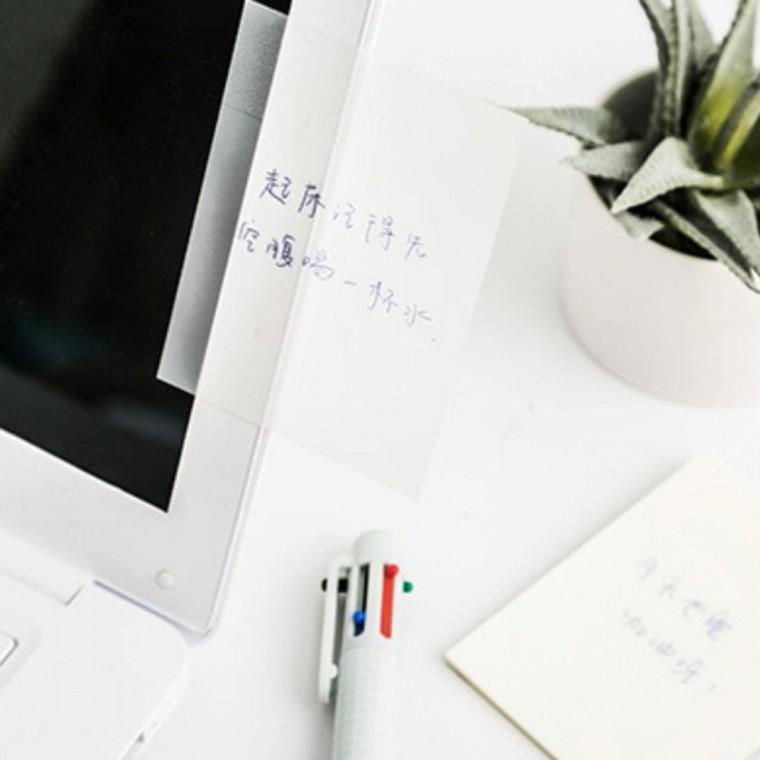 반투명 글씨연습떡메 접착메모지 메모스티커 투명점착메모지