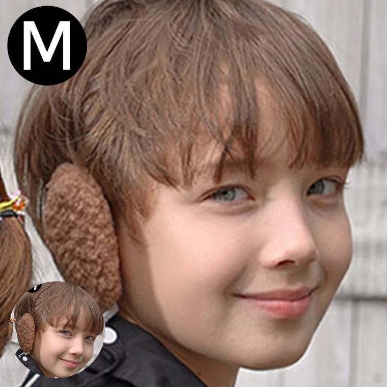 겨울귀마개 보온귀마개 겨울귀덮개 키즈귀마개 유아털귀마개 울리 똑딱이 귀마개 브라운 M