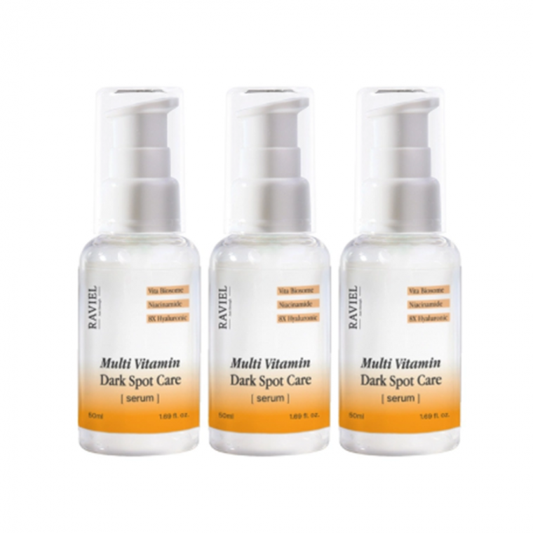 라비엘 멀티비타민 기미 앤 잡티 세럼 50ml x 3 색소 침착 미백 주름 개선