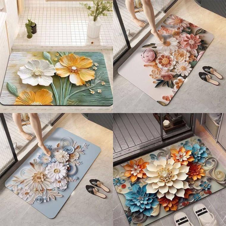 3D 규조토 발매트 빨아쓰는 주방 매트 욕실매트