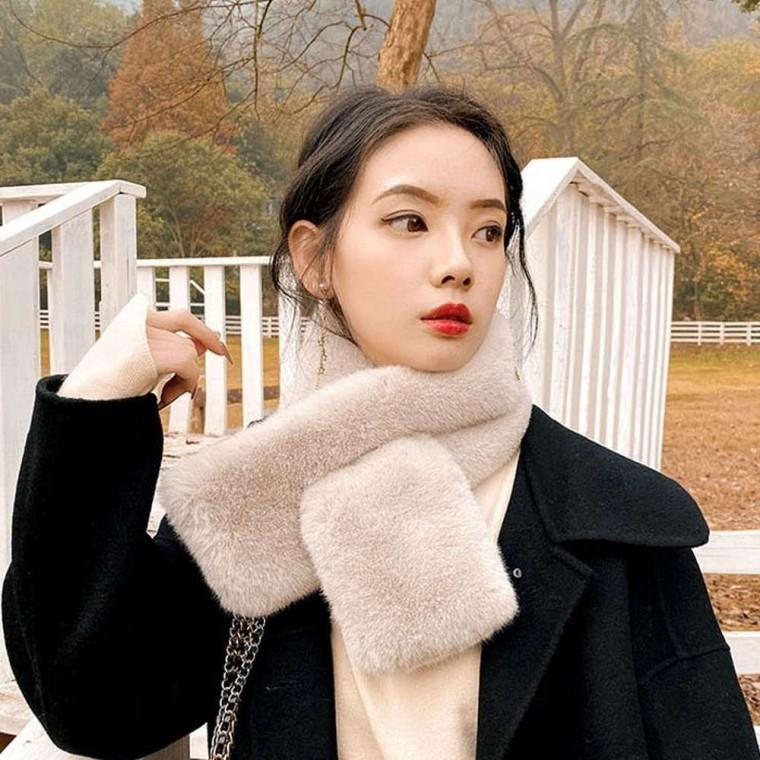 페이크퍼 숏목도리 여성목도리 밍크목도리 겨울넥워머