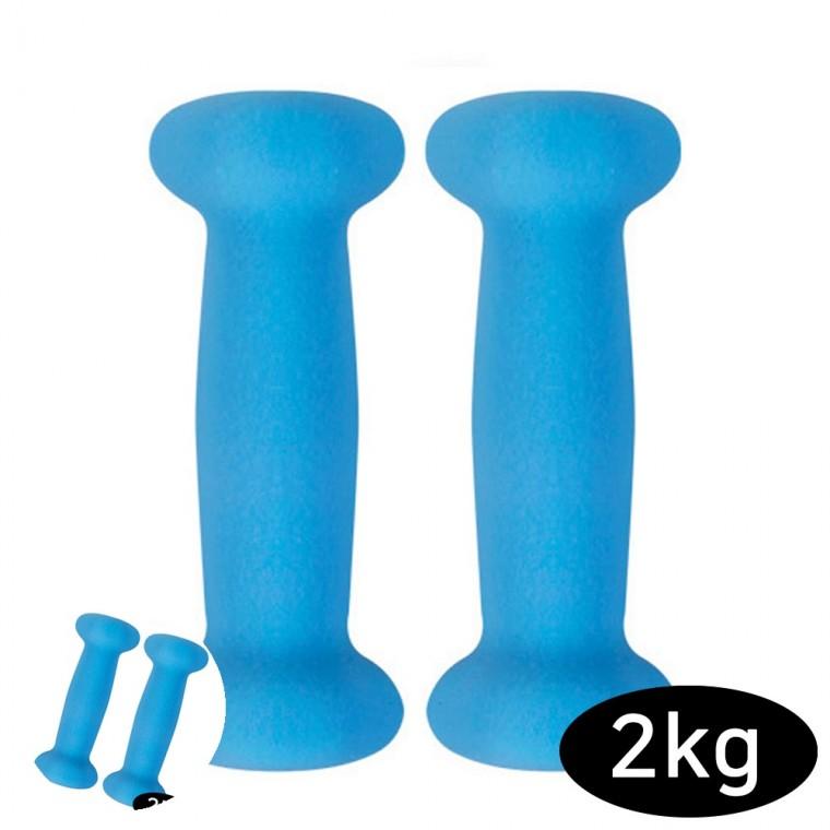 운동소도구 팔운동아령 덤벨아령 홈트덤벨 아령덤벨 피트니스 네오프렌 블루 아령 2kg X 2개
