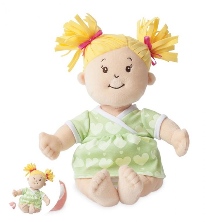 애기애착인형 유아장난감 아기장난감 유아애착인형 역할놀이인형 아기인형 블론디 38cm