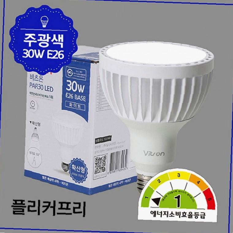 PAR30 LED전구 30W 주광색 확산형 매장조명 PAR30전구