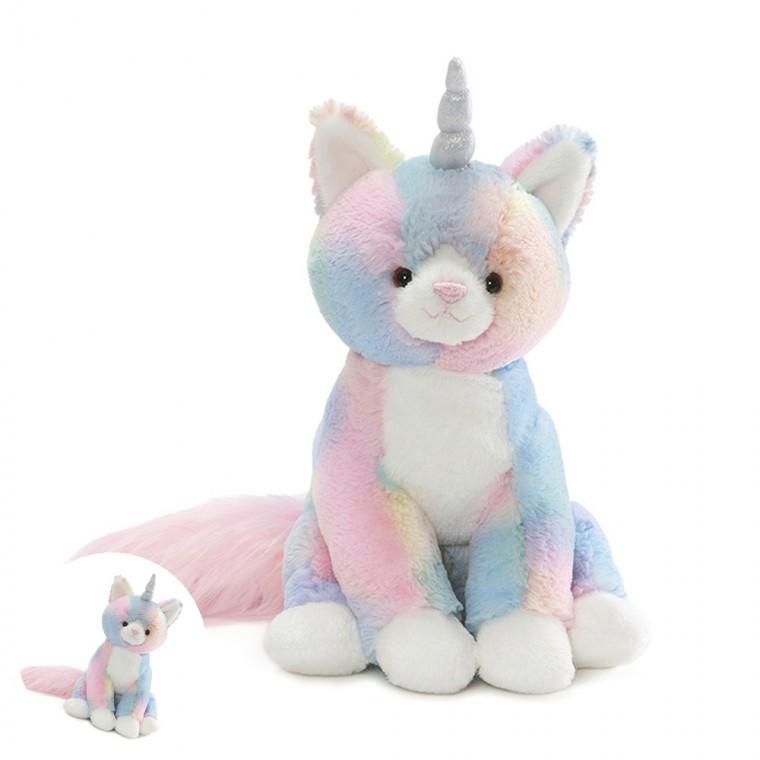 애기인형 유아애착인형 유아장난감 아기애착인형 애기애착인형 무지개빛 유니콘 고양이 32cm