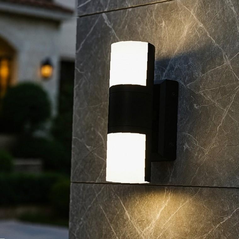 LED 벽등 10W 블랙 전구색 KS인증조명 카페벽등