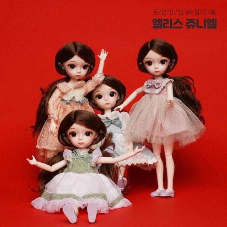 엘리스 쥬니엘 구체관절인형 25cm 애착인형 장난감 마론 애착 어린이날선물 구첸관절 공주 패션 인형