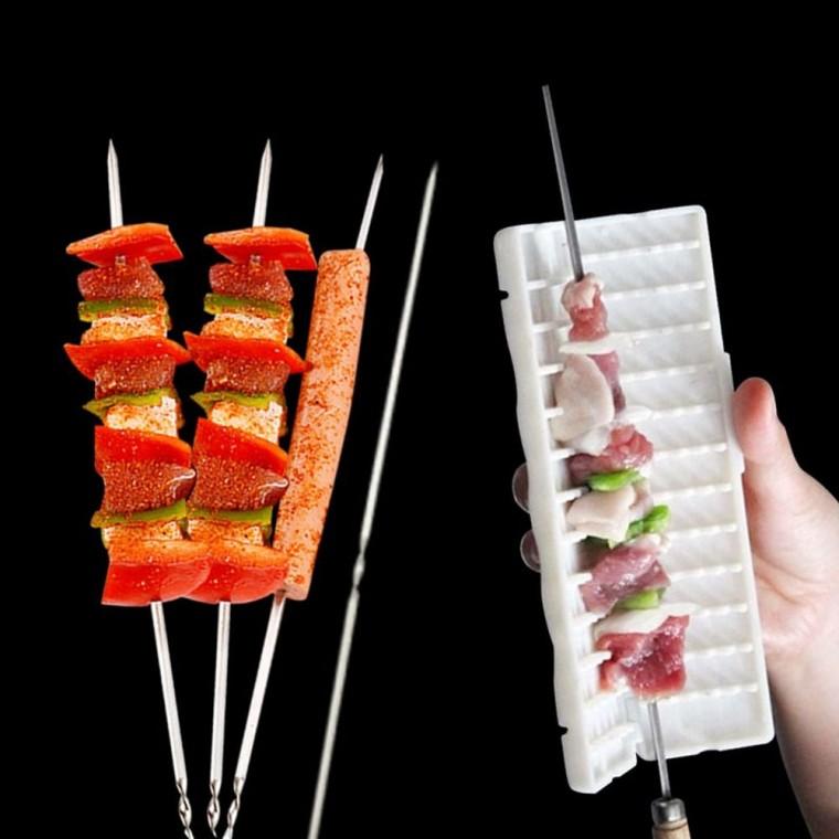 스텐 바베큐꼬치홀더 꼬치재료 꼬치꽂이 바베큐도구