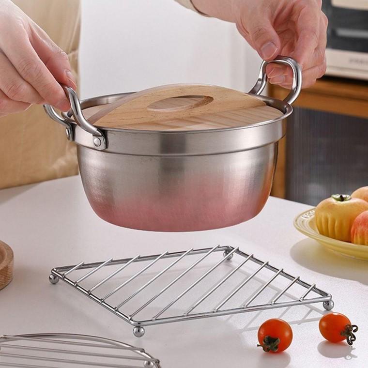 스텐 냄비 받침 사각 열차단 스테인 스틸 냄비받침대 용품 겸 스테인 잡화 냄비받침 찜기 사각 스텐 원형