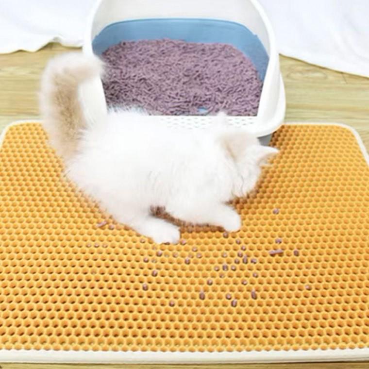 고양이 사막 방지 매트 모양 화장실 배변 패드 매트 모래 발판 화장실매트 사막 방지패드 고양이