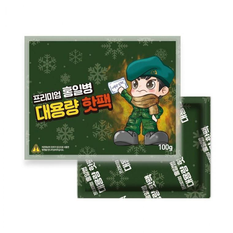 프리미엄 홍일병 대용량 핫팩 100g 흔드는핫팩 1매 캠핑 핫팩 흔드는 포켓용 대형 대용량 손난로 군대