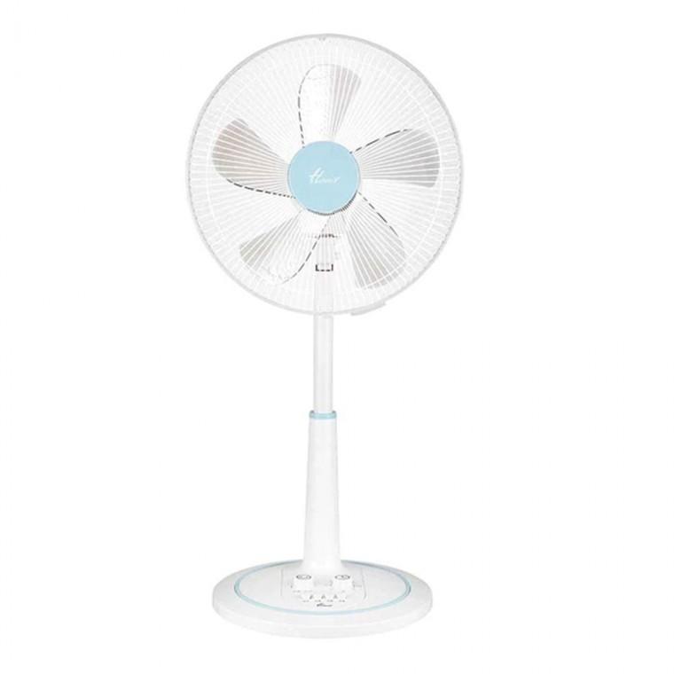 날개 35cm 5엽 스탠드 선풍기 한일 405 레드 모터 강력 박스팬 소형
