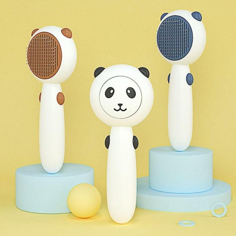 애견 팬더 슬리커 강아지 브러쉬 털제거빗 애완용품 강아지 죽은털제거빗 털청소기 브러쉬 빗