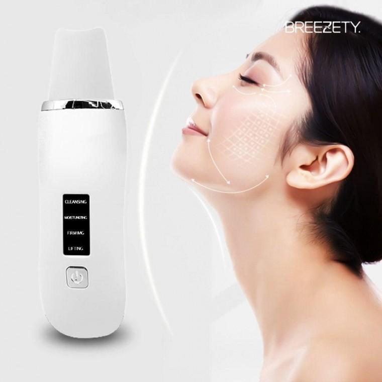 브리즈티 워터 아쿠아 필링기 초음파 진동 클렌저 아쿠아필링 마사지 블랙헤드제거 피부 고주파 징