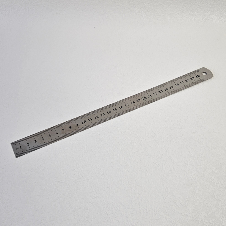 스테인리스 양면 금속자 쇠자 30cm